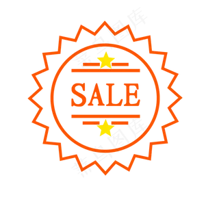 电商促销SALE标签印章