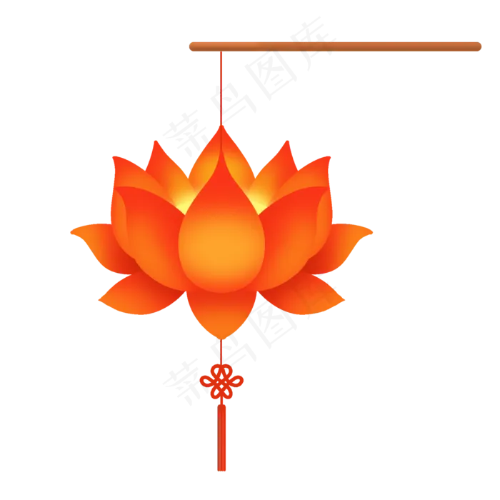 中元节手提荷花灯,免抠元素