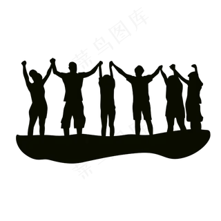 五四青年剪影,免抠元素