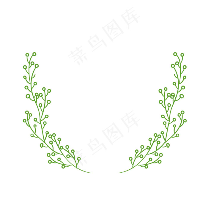 手绘边框绿植装饰藤曼(2000X2000(DPI:300))psd模版下载