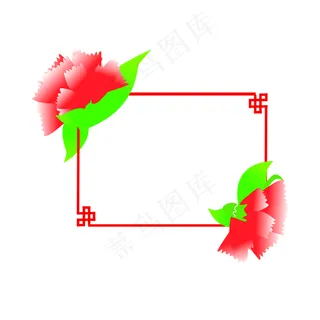 矢量免扣卡通花朵