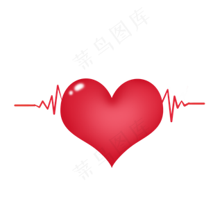 母亲节红色心动爱心