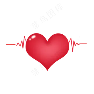 母亲节红色心动爱心