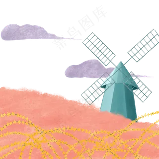 清明春天春色粉色花海迎春花PNG风,免抠元素