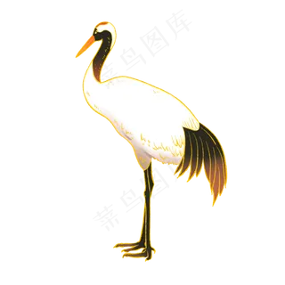 金边国潮风仙鹤