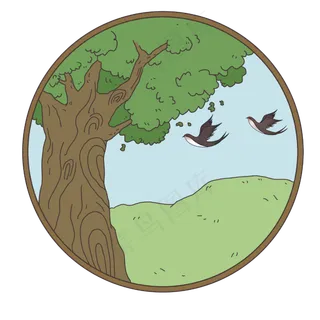 春节新春燕子装饰手绘图案,免抠元素