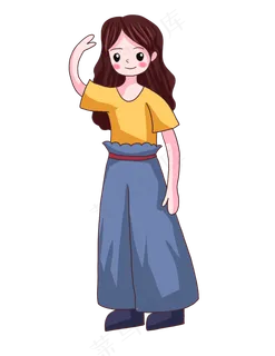 五四青年节五四运动卡通青年