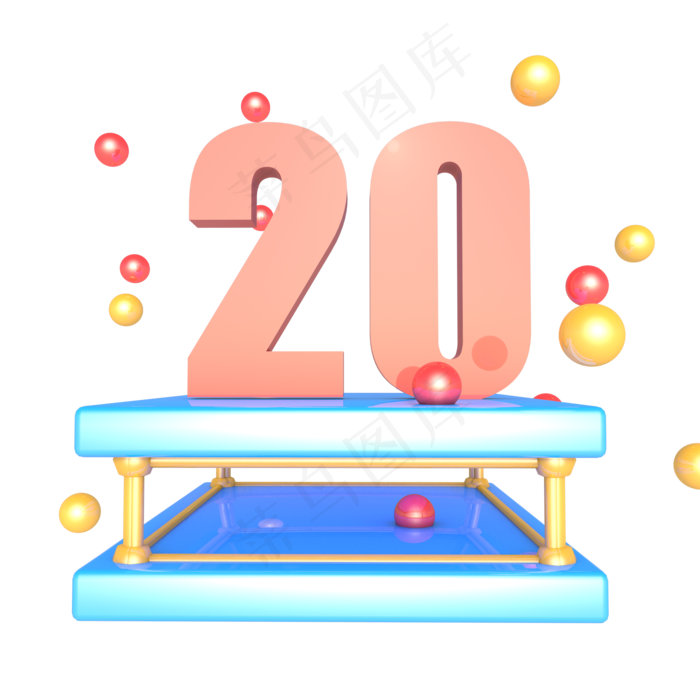 C4D618促销20元优惠券(2000*2000px 300 dpi )