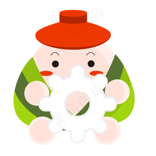 端午节卡通粽子主题设置图标