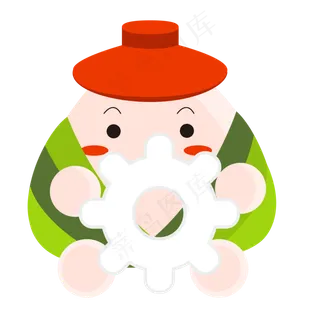 端午节卡通粽子主题设置图标