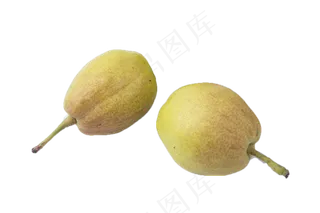 两个绿色美味的香梨