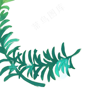 卡通植物绿叶下载