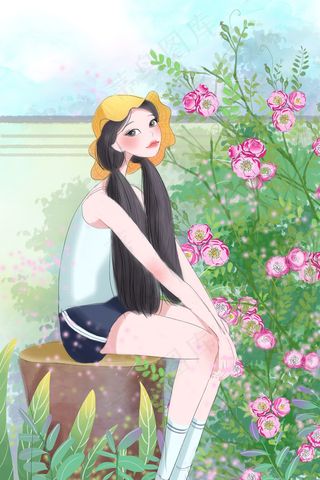 唯美夏季小院乘凉