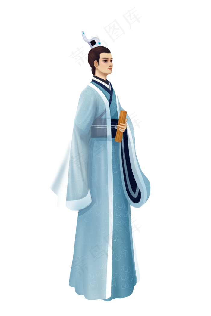 厚涂古风端午节屈原