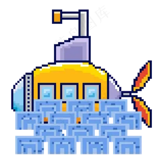 像素风格玩具船