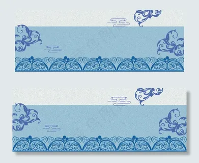 青花瓷复古风banner