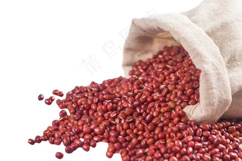 布袋里的红豆,免抠元素