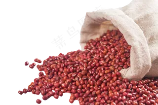 布袋里的红豆,免抠元素