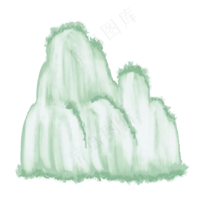 中国风山水水墨画