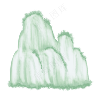 中国风山水水墨画