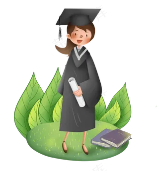 毕业生穿博士服的女孩