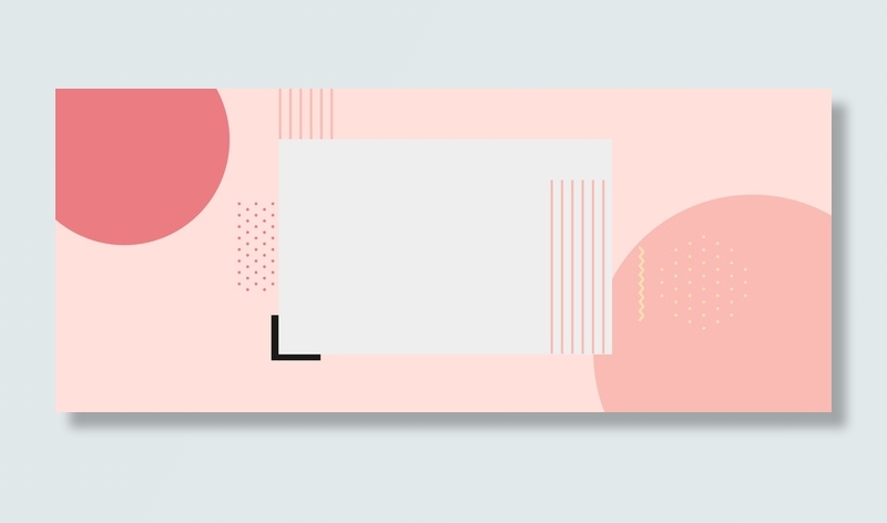 简约大气几何春季上新电商促销背景