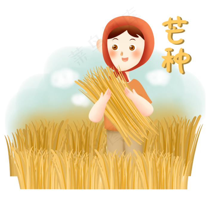 芒种收割(3000X3000(DPI:300))psd模版下载