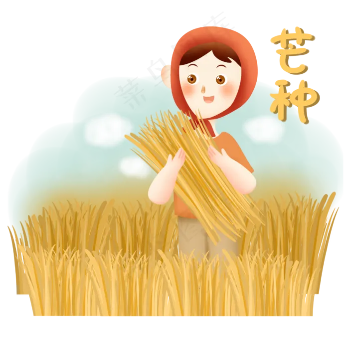 芒种收割(3000X3000(DPI:300))psd模版下载