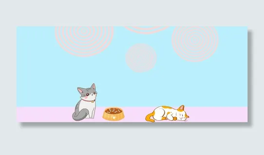 卡通童真童趣动物猫水果蔬菜