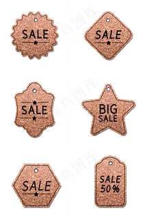 金色闪粉促销吊牌组图