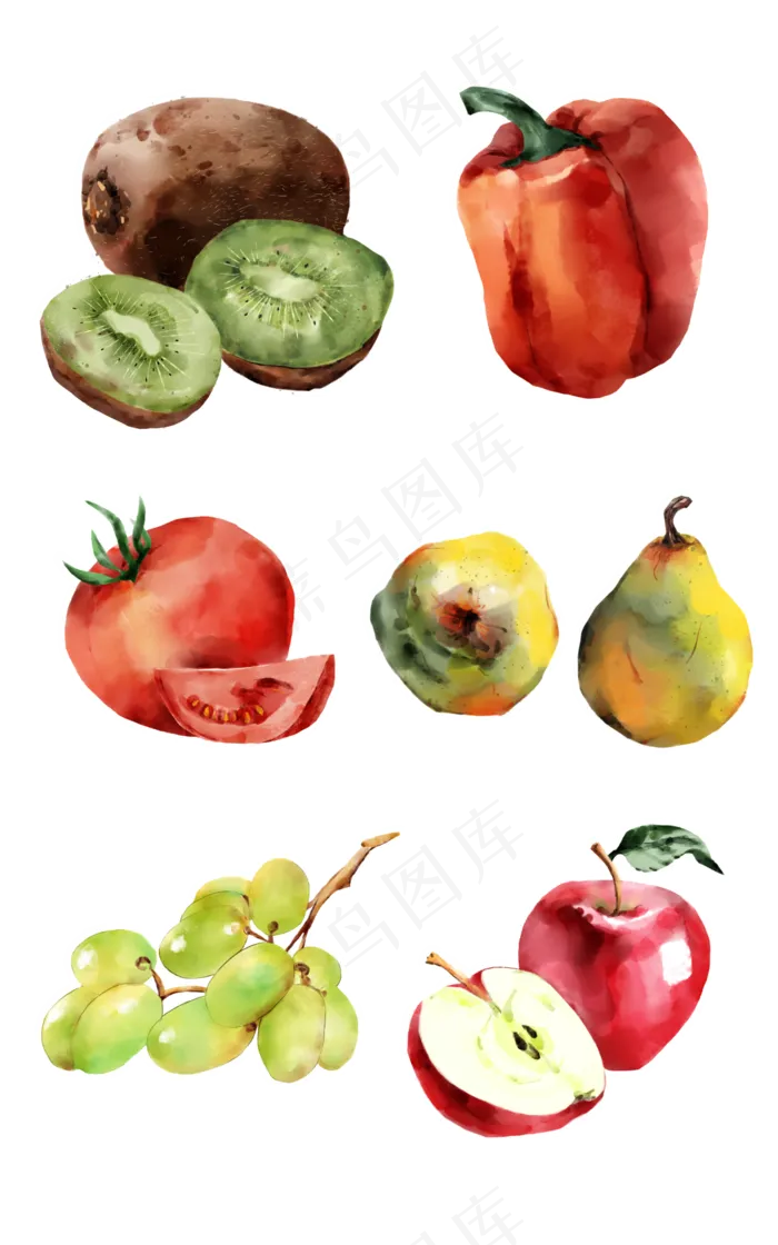水果蔬菜组合(5000X8000(DPI:300))psd模版下载