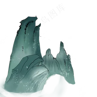 手绘中国风古典山水画