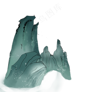 手绘中国风古典山水画