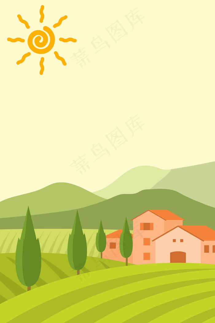 有机蔬菜季农业PSD分层主图背景素材