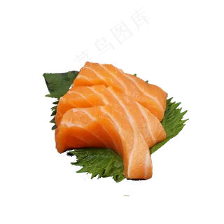 新鲜的三文鱼免抠图