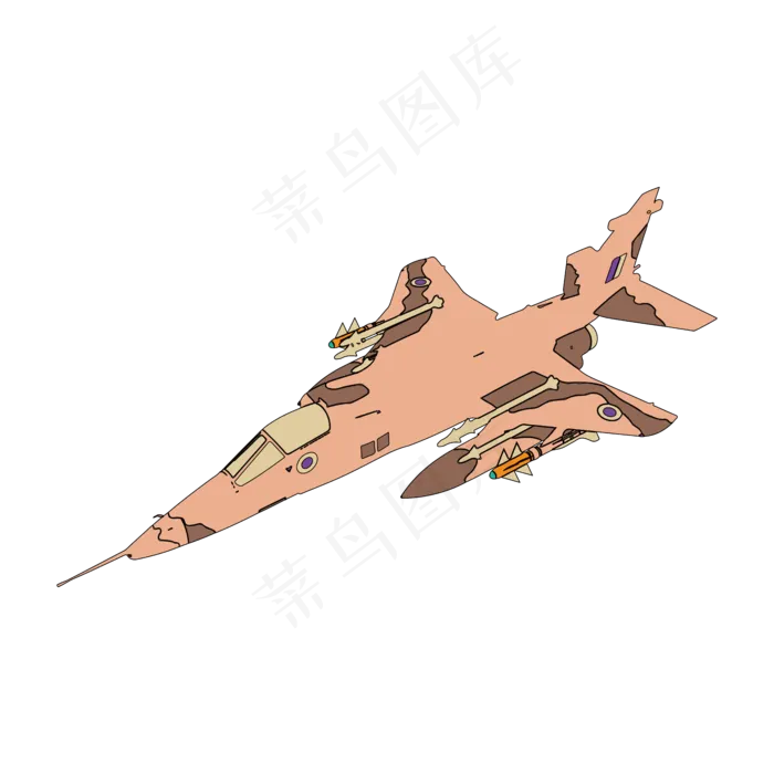 简约扁平卡通建军节飞机战斗机手,免抠元素(1024*1369px 72 dpi )ai矢量模版下载