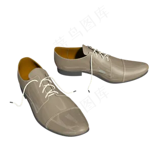 男士用品浅色皮鞋