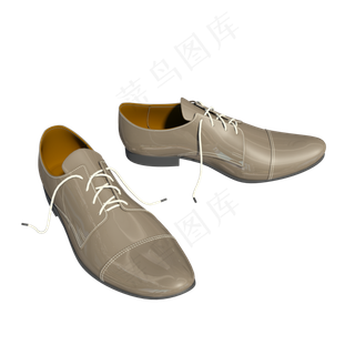 男士用品浅色皮鞋