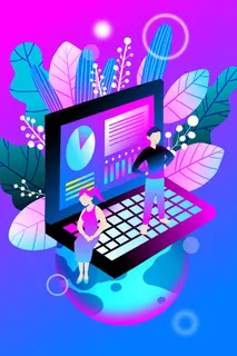 扁平风互联网那个信息科技配图 扁平风互联网那个信息科技配图