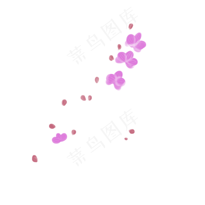 卡通粉色花朵下载