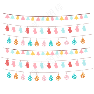 圣诞节节日挂饰,免抠元素