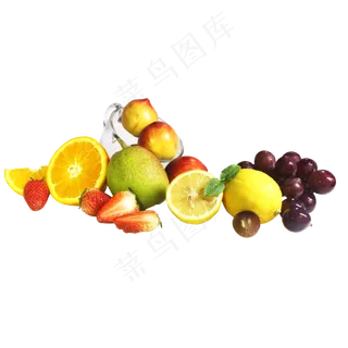 多色夏季水果组合