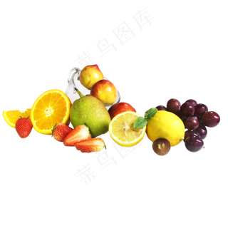 多色夏季水果组合