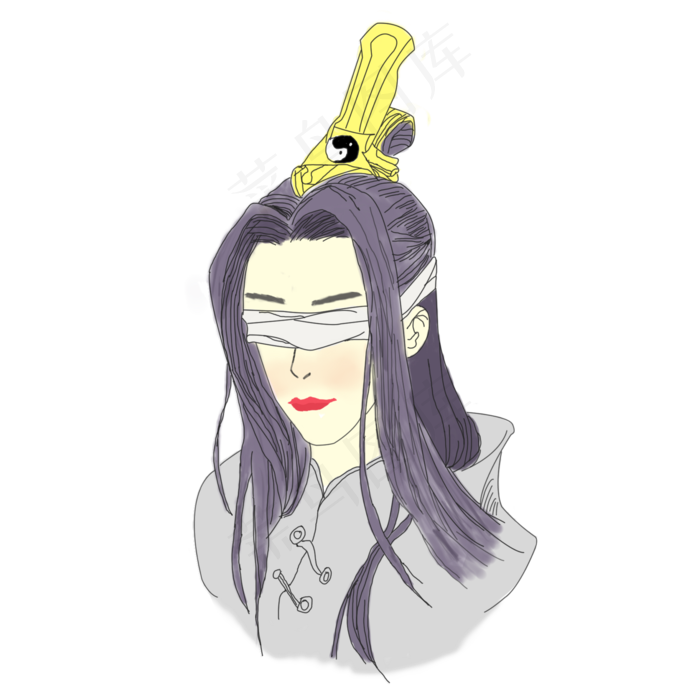 流浪法师笔刷流浪法师蒙眼法师(2000X2000(DPI:96))psd模版下载
