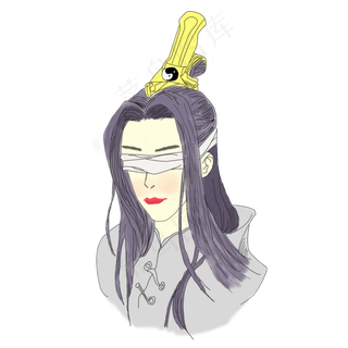 流浪法师笔刷流浪法师蒙眼法师