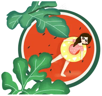 二十四节气大暑躺着的女孩