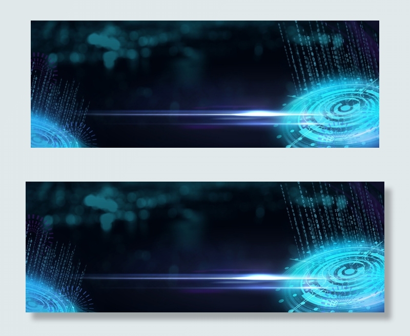 蓝色科技光效海报背景