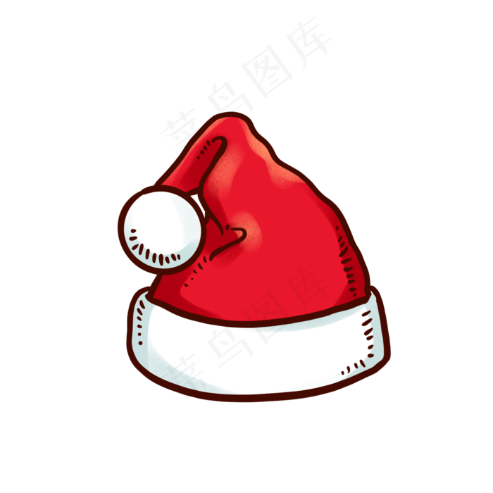 圣诞节红色圣诞帽,免抠元素