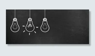 创意电灯泡家装节质感黑色banner