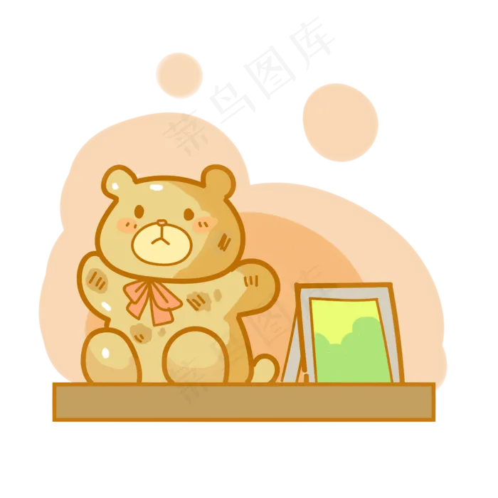 旧旧的玩具熊(2000X2000(DPI:299))psd模版下载